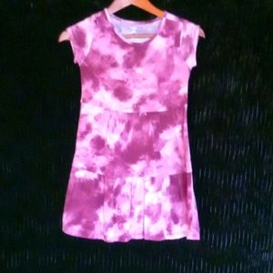 Girl's Tie-Dye purple dress M (8)